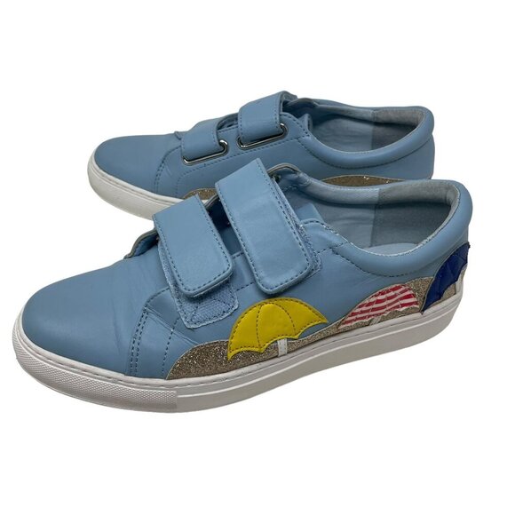 Katy Perry The Mollie Women's Strap Sneakers Shoes Blue Size 8.5 Beach Summer - Picture 2 of 7